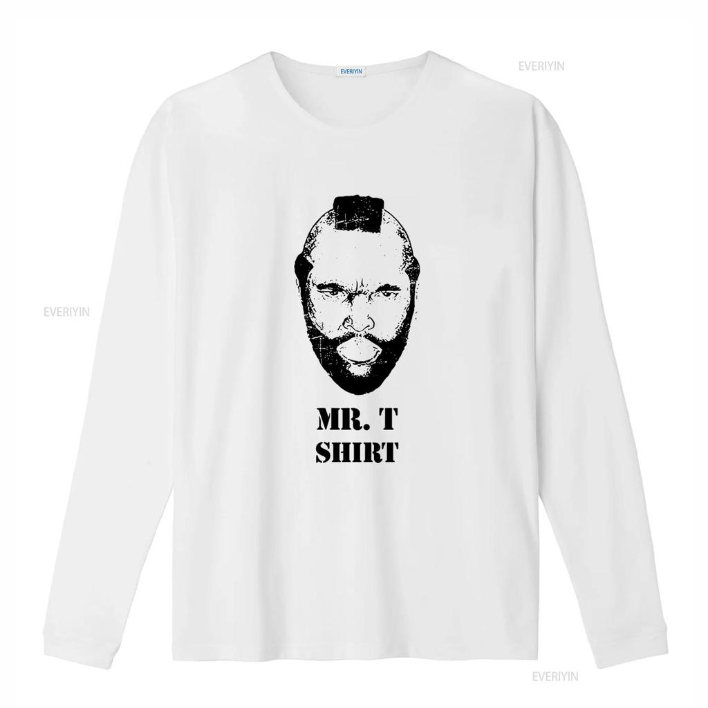 Mr T Print Shirt for Adults Stylish and Unique Design vintage Washed designer clothes graphic Unisex Comfortable Casual