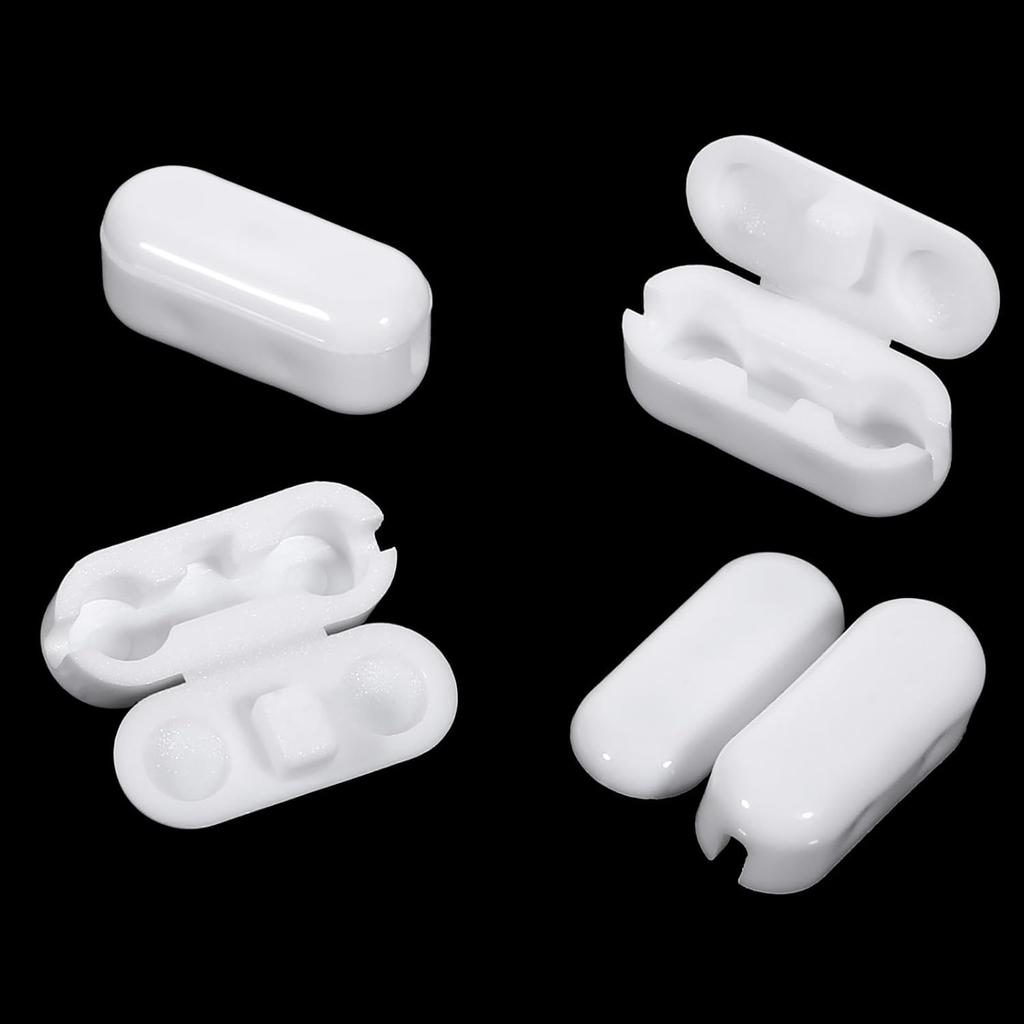 Ball Chain Connectors 30 Pcs Roller Shade Beaded Connector White Plastic Beaded Chain Connector Connector Clips for Blind Cord Vertical Roman Roller