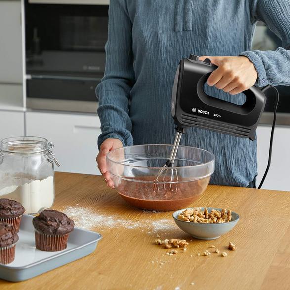 Bosch MFQ2420B Hand Mixer 450 W with Turbo Function, Black