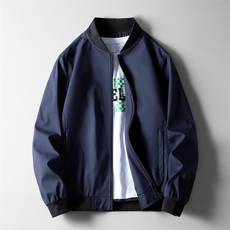 Herrjacka Vår och Höst Koreansk Version Casual Stor Storlek Huvjacka Herrtopp