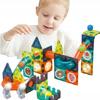 Magnetic Blocks For Children 3D Construction Educational Ball Track 42El