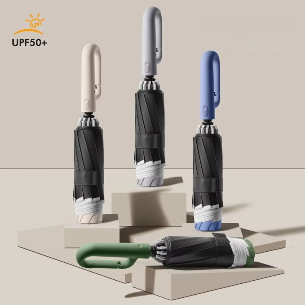 with Ring Buckle Reverse Folding Umbrella UV Protection Women's Parasol  Men's Business