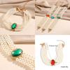 Multi Elegant Palace Layered Simulated Pearl Gemstone Necklace Accessory Neck