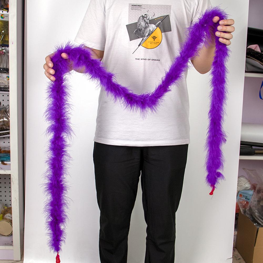 Colorful Marabou Turkey Feathers Boa Shawl 13G for Party Wedding Clothes Sewing Christmas Tree Crafts Plume 2 Yard/Pcs