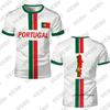 Zomer Nieuw Portugal Vlag Print Voetbalshirt Voor Mannen Vrouwen T-shirt Buiten Ademend Sport O-hals T-shirts Casual Kinderen Tops