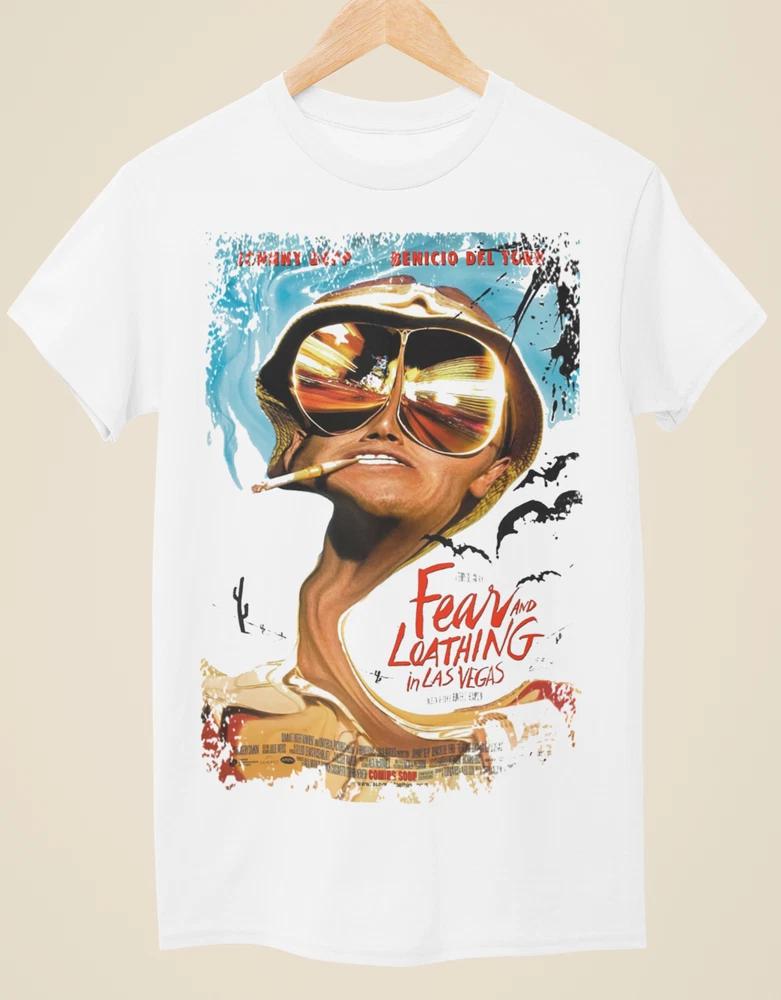 Fear Loathing In Las Vegas Movie Poster Inspired Unisex White TShirt S
