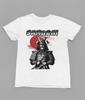 Samurai T-Shirt, Japanese Warrior Red Sun Graphic Tee, Vintage Bold Armor Unisex Shirt, Bushido Gift For Him Her Birthday | Japanese Warrior