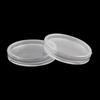 22mm Clear Plastic Coin Holder Case 100pcs for Organizing and Protecting Small Collectibles with Smooth Edge Design