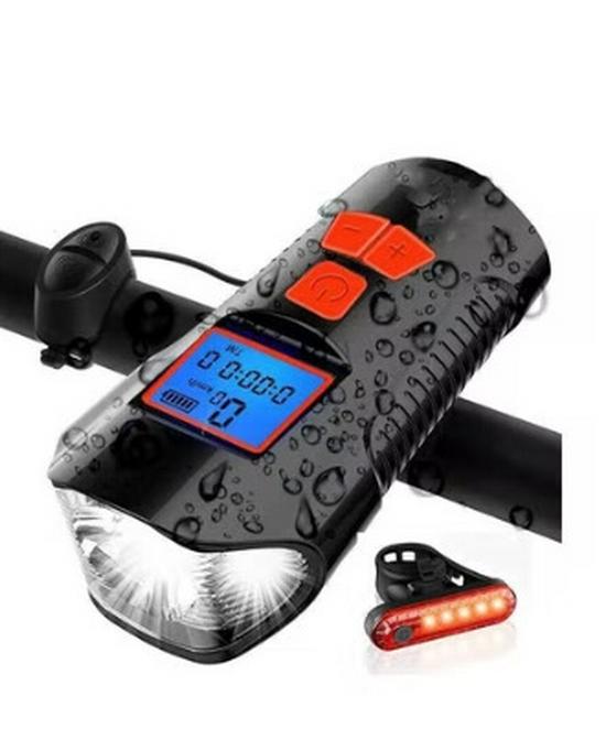 USB-ladbarer intelligenter Mountainbike-Computer mit Licht