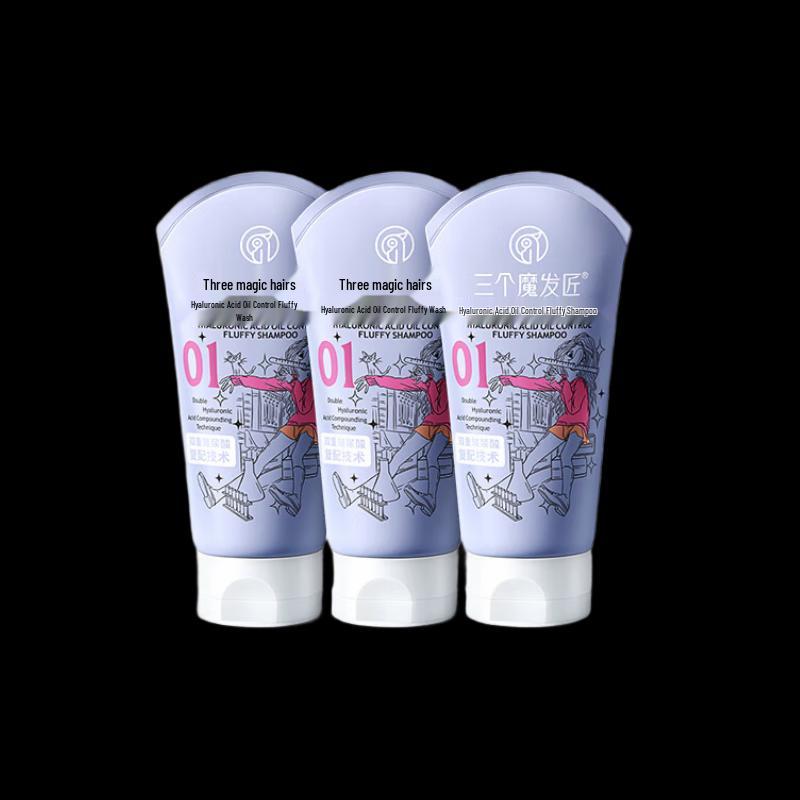 Three Magic Hair Craftsmen Hyaluronic Acid Oil Control Volumizing Shampoo