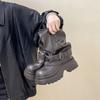 British style fashion versatile Martin boots women's 2025 autumn and winter new Maillard platform heightening boots fashion boots