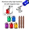 5Pcs Magnetic Bit Holders with 3Pcs 65 mm Double Ended Screwdriver Bits for Recessed Screws, Home Repair, and Installation Tasks