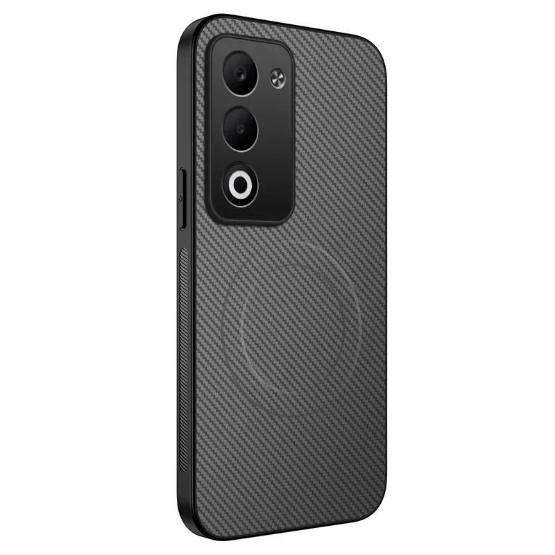 Magnetic Silicone Case For OPPO A5 Pro A5i A40m A60 A3x 5G 4G Wireless Charging PU Leather Anti-Drop Soft Cover Phone Cases