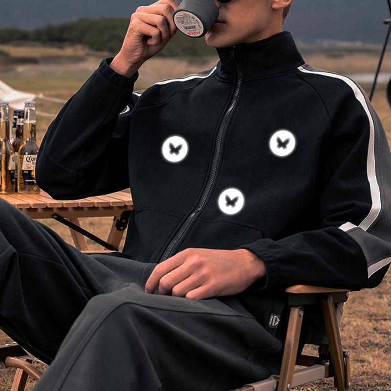 Reflektierender Aufnäher zum Aufbügeln auf Kleidung, Breite 3 cm, Bänder, Parches, Ropa, DIY-Kleidung, Aufkleber, T-Shirt, Wärmeübertragung, Hoodies, Bügelaufkleber