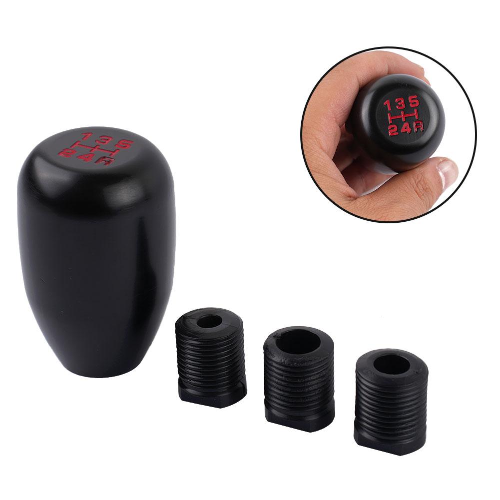 Useful Shift Knob With Adapter Vintage Design Easy Installation Kit Parts Replacement 5 Speed Accessrories Black