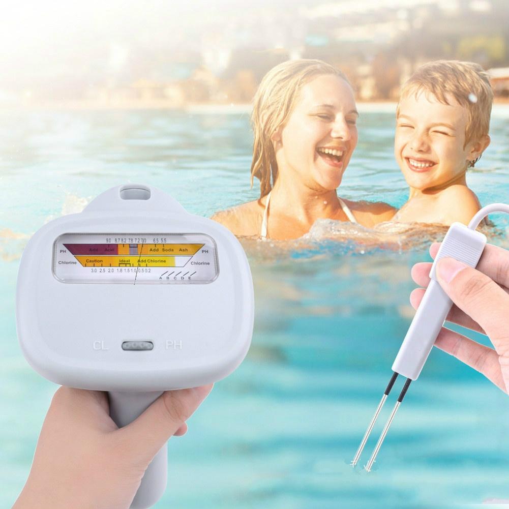 CL2&PH Tester Portable Residual Chlorine Detector Water Quality Analyzer for Drinking Water Spa Swimming Pool Aquarium
