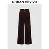 UR Women's Amber Brown Corduroy Wide-Leg Pants