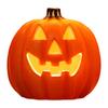 Halloween Pumpkin Lamp Spooky Light Up Pumpkin Figurine Glowing Decorative Pumpkin with LED Light for Haunted House Halloween Home Garden Decor