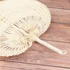 Chinese Style Handmade Palm Leaf Woven Hand Heart Shaped Mosquito Repellent Fans