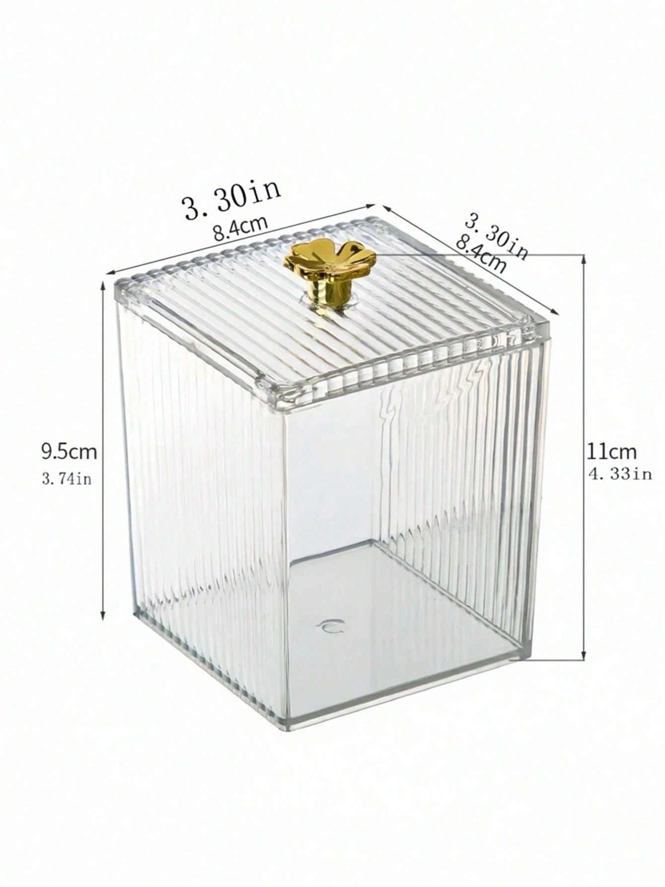 Makeup cotton receipt box, makeup remover cotton toothpick thread, acrylic box, desktop beauty egg, cosmetics storage box