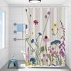 Anxia Liangpin Flower Design Shower Curtain