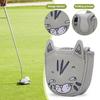 Cartoon Cat Golf Club Head Cover with Magnet Closure Faux Leather Golf Club Headcover Golf Putter Head Protector Golf Club Protective Accessories