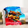 Train Adventure: Titipo's Journey Blanket Soft & Cozy Suitable for Bed Seaside Sofa for All Occasions Stylish Decor