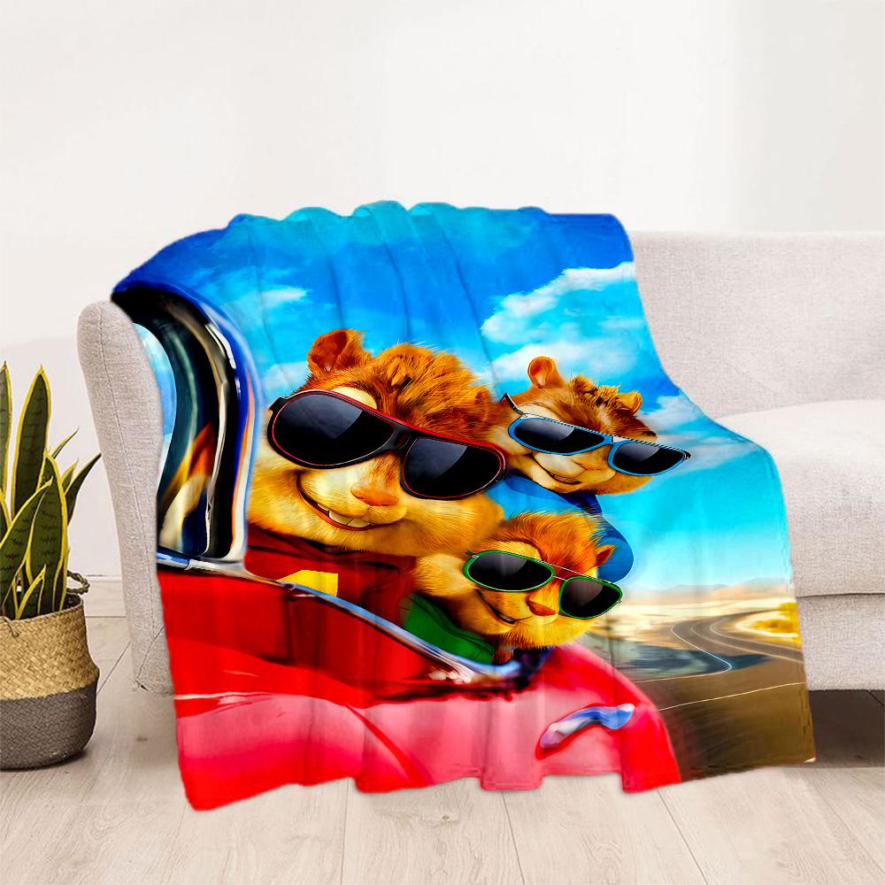 Train Adventure: Titipo's Journey Blanket Soft & Cozy Suitable for Bed Seaside Sofa for All Occasions Stylish Decor