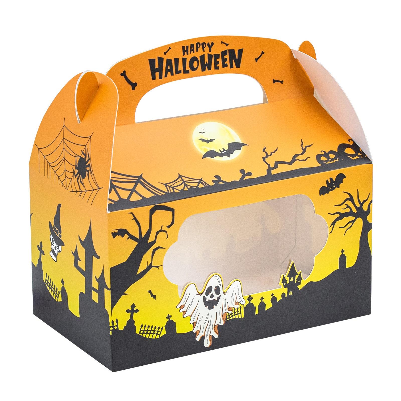 

Halloween Candy Box Halloween Handbag Box Hand-held Gift Box One Size оранжевый