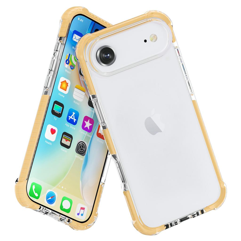 For iPhone Air Case Four Corners Anti Drop Clear TPU + TPE + PC Phone Cover
