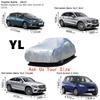 Universal 3 Layer Car Cover Waterproof All Weather UV Protection Windproof Outdoor Full Car Cover Fit Hatchback Sedan SUV MPV