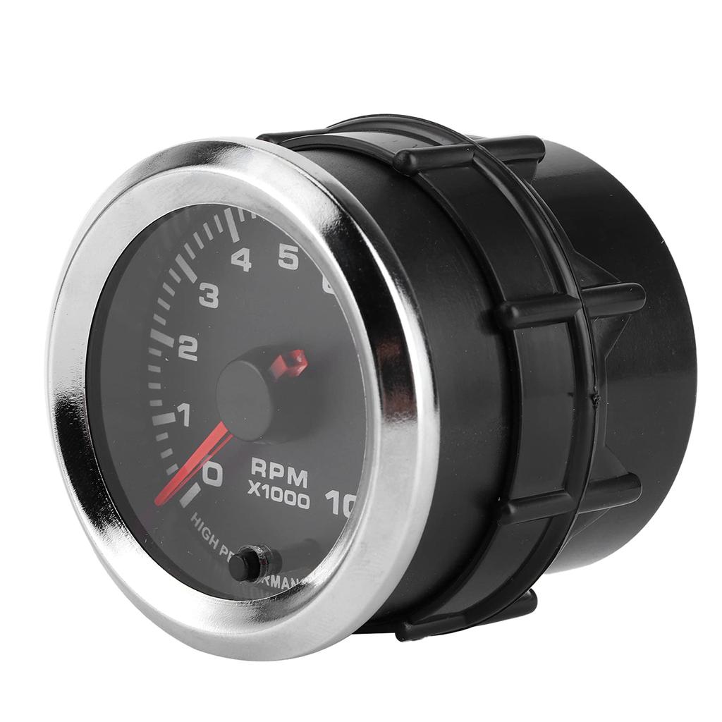 KIMISS Tachometer, 52mm/2" Universal 7 Color Tachometer Revometer Measuring Range 0-10000RPM