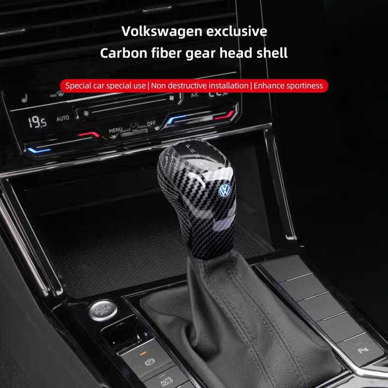 2026 Hot For Volkswagen VW Car Gear Shift Cover Gear Handle Manual Shifter Lever Decor Shell For VW GTI Polo Golf Passat Tiguan