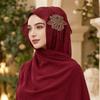 Shiny Sequin Embellished Headscarf Light Luxury Long Scarf Elegant Head Wrap Turban  Festival