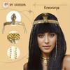 Fashion Egyptian Queen Heat Resistant Synthetic Wig Short Straight Snake Headband Women's Cosplay Party