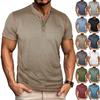 Men's Relaxed-Fit Casual Button-Down Short-Sleeve Shirt