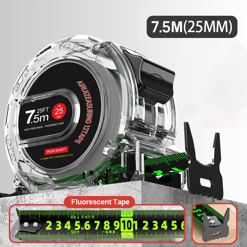 5/7.5/10M Self-Locking Tape Measure Fluorescent Tape Measure High Precision Thickened Wear-resistant Drop-proof Tape Measure