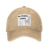 No Drama Llama  Denim Cap Casual Baseball Caps Adjustable Hat Summer Unisex Baseball Hats