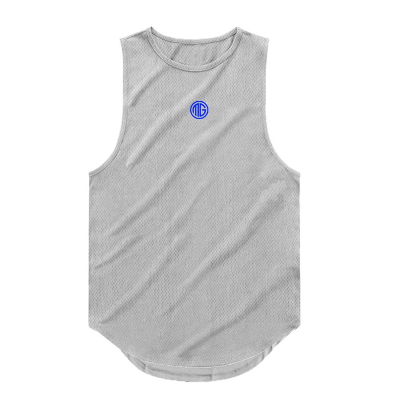 Muscleguys Men's Summer Singlets Loose Tops Fitness Bodybuilding Tank Top Men Gym Sporting Mens Oversized Vests Undershirt