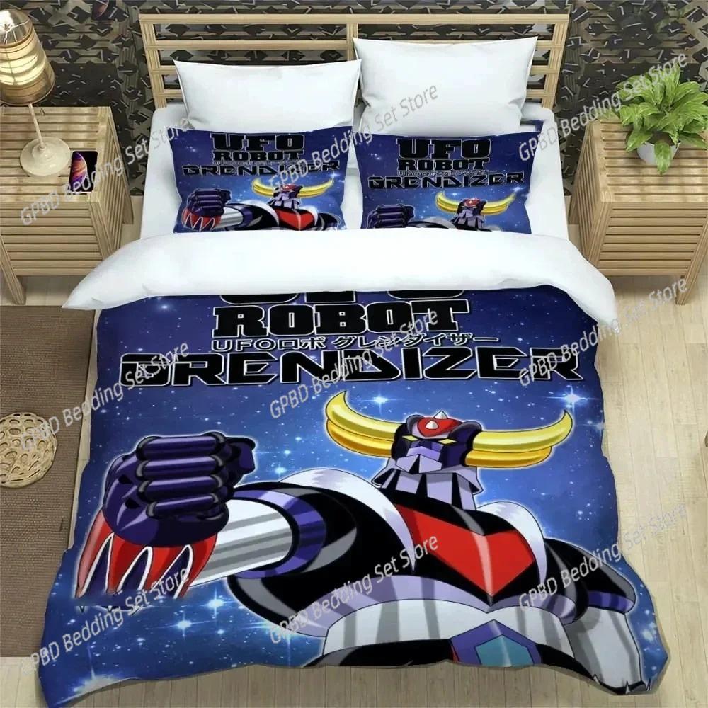 UFO ROBO GRENDIZER GOLDORAK Beding Set Bedrom Soft Modern Bedspreads Comefortable Children Kids Soft Duvet Cover Comfortable Quilt Cover And Pilowcase