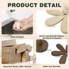 4pcs/1set Christmas Tree Coasters Set Anti-scald Wooden Christmas Tree Coasters Tree-shaped for Hot Dishes Teapot Hot Pot Holder