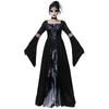 New Halloween Witch Dress Hooded Skull Witch Mage Stage Performance Costume