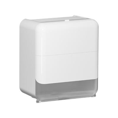 Modern Toilet Paper Dispenser With Clear View Window Adhesive Mounting System Waterproofed Bathroom Essential