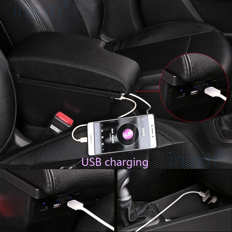 For Kia Rio 4 Armrest For Kia Rio X X-Line Car Armrest Auto Storage Box Car Accessorie Retrofit parts Interior details 2018-2022