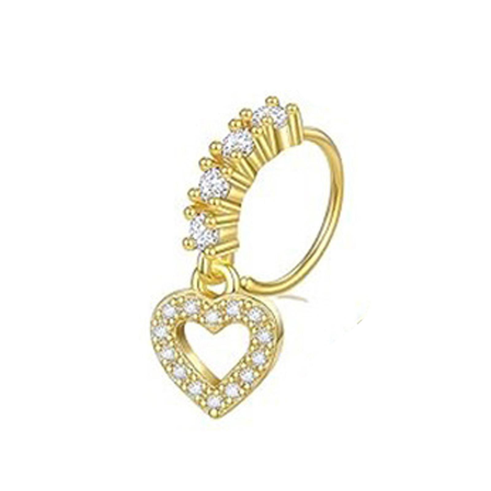 

Adjustable Size Nose Piercing Incorporating Flower and Butterfly Art Copper Zirconia for All Occasion Wear