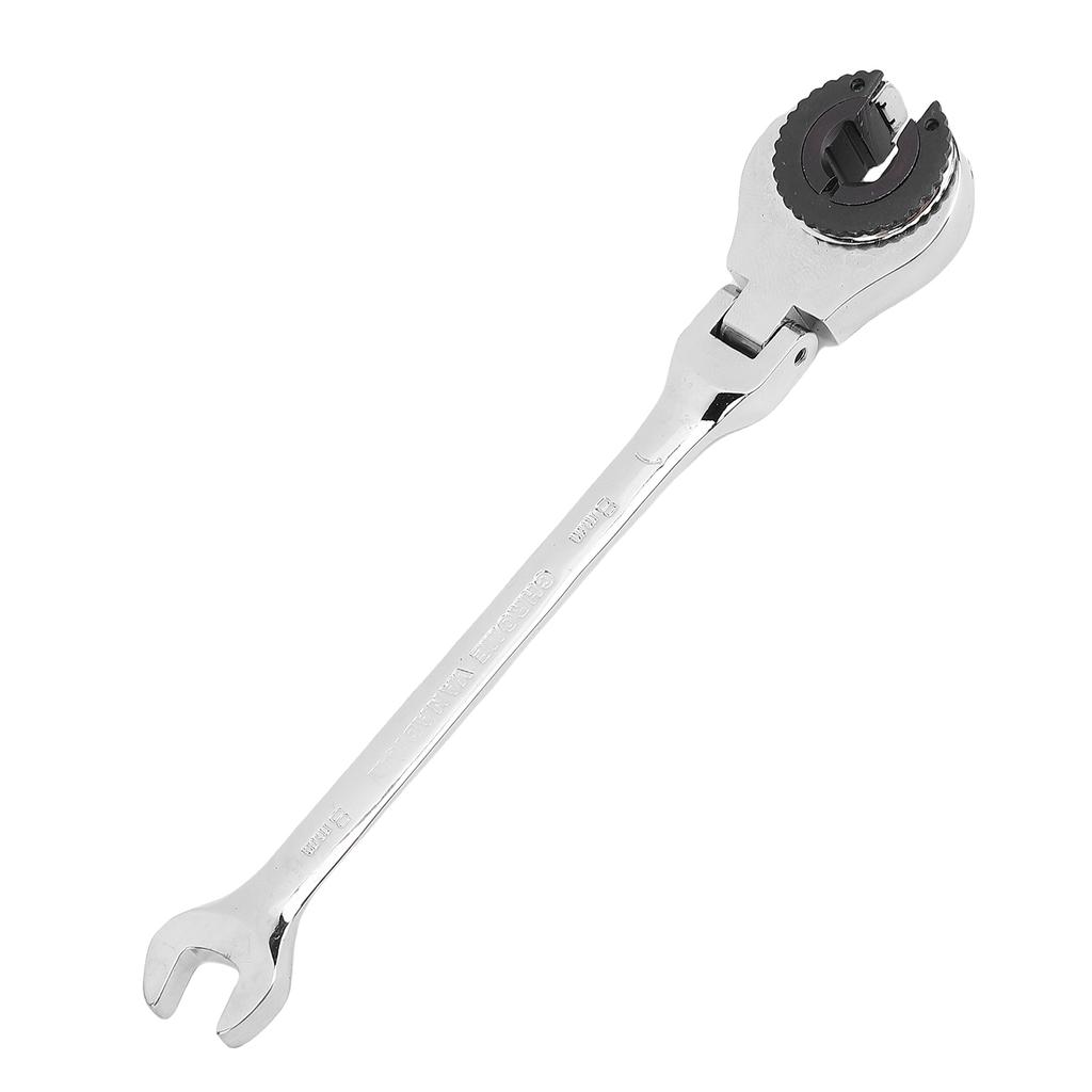8mm Open Flexible Head Ratcheting Wrench CR V Steel Ratcheting Spanner with 72 Teeth 180  Degrees  Adjustable Angle