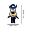 Anime Sheriff Labrador Dog Plush Toy Security Sergeant Labrador Wolf Dog Cartoon Doll Boys Girls Soft Stuffed Toys Children Gift
