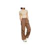 Anta Training Series Solid Color Slim Fit Breathable Comfortable Short Sleeve T-Shirt Women T-Shirts Khaki 962427115-1