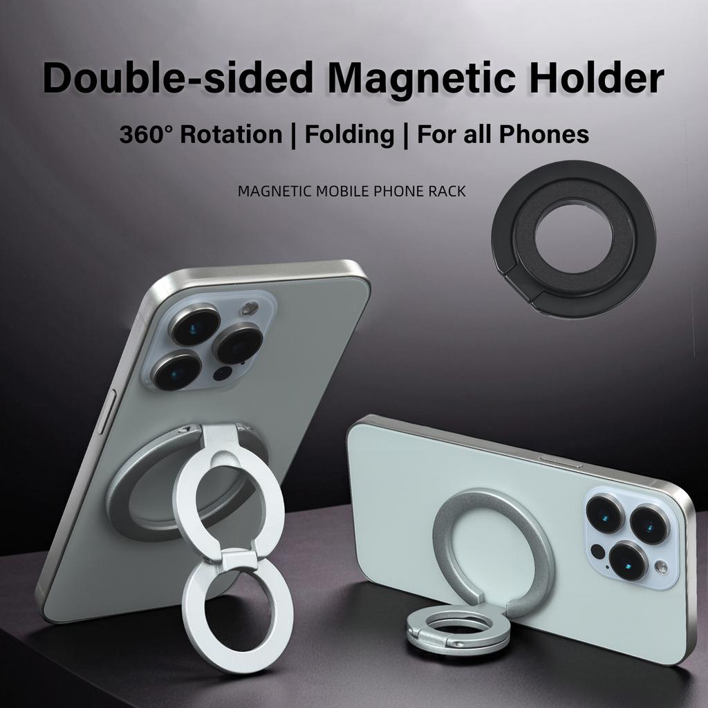 Doppelseitiger Starker Magnetischer Ständer für Magsafe 360° Drehung Fingerring Schnalle Handy Super Magnet Ständer für iPhone 17 16