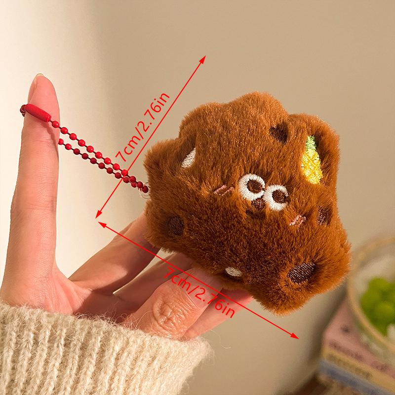 Cute Cartoon Toast Burger Sandwich Plush Doll Stuffed Toy Keychain Pendant Backpack Charm Bag Hanging Ornaments Accessories Gift